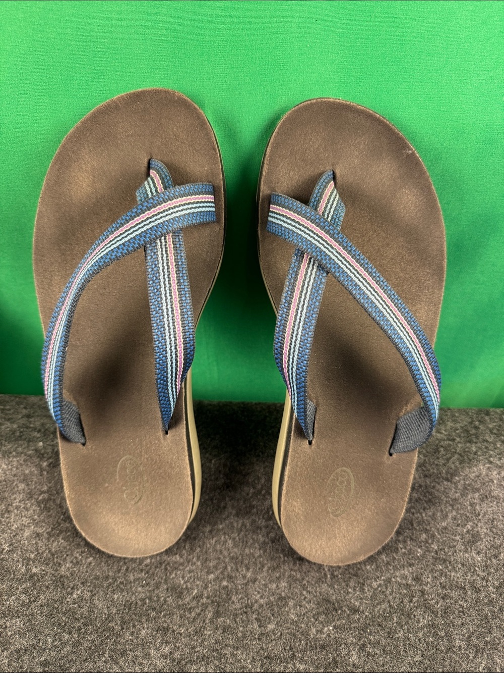 Discontinued Vintage Chaco Tanana Toe Loop Strap Flip Flops Sz 8 women’s
